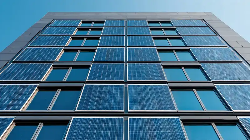 Solaranlage Fassade